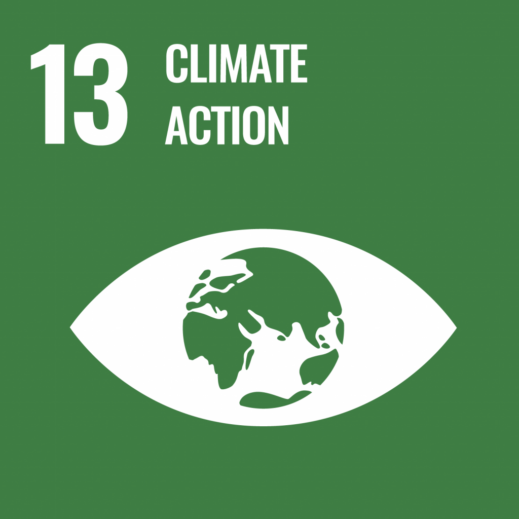 Symbol, Climate Action, für Partnerschaften zur Erreichung der Ziele der UN